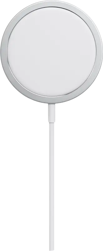 Apple MagSafe Charger - Kabelloses Ladegerät - 15 Watt Silber / Weiss