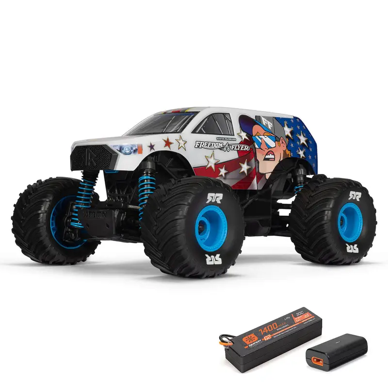ARRMA 1/16 FREEDOM FLYER GROM 4X4 RTR Brushed Monster Truck inkl. Akku & Ladegerät Weiß