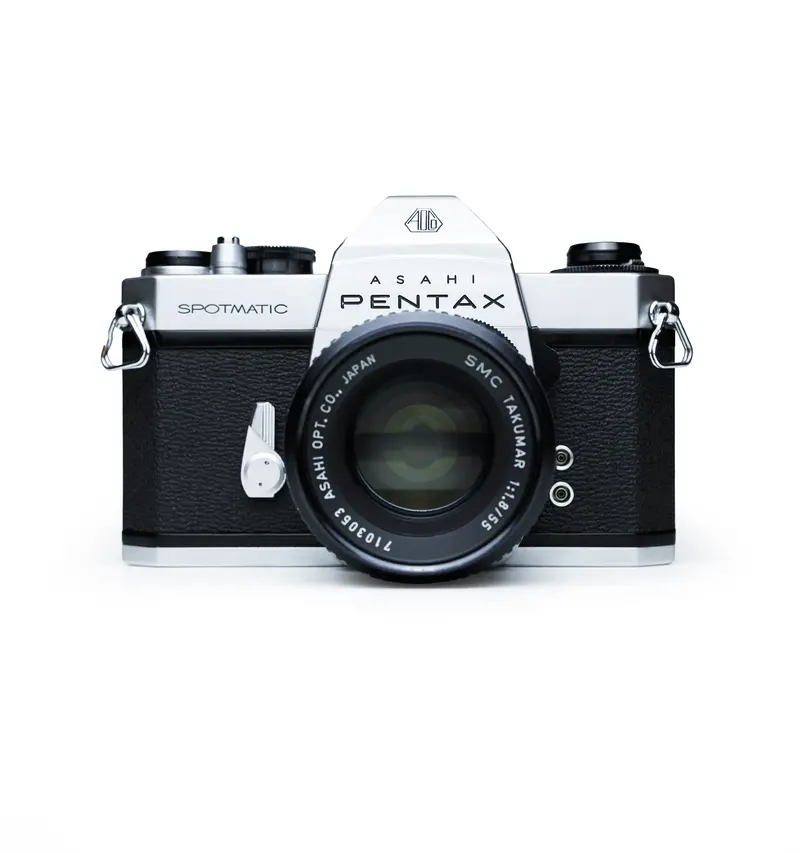 Asahi Pentax Spotmatic SP II 35mm SLR Film Camera with 55mm F1.8 Lens