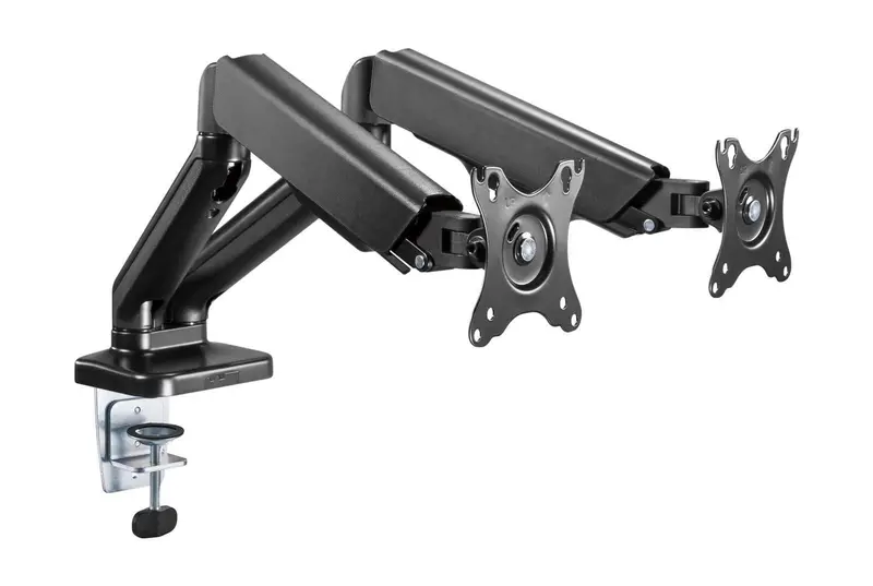 Audizio MAD20G Universal Doppel Monitor-Arm mit Gasfedern für zwei 17 - 32 Zoll Monitore.