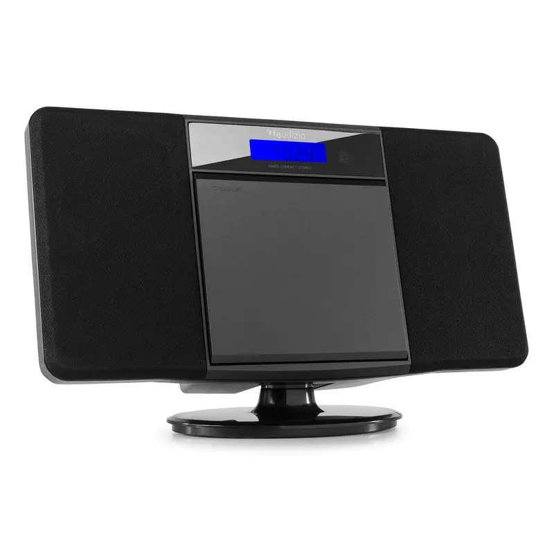 Audizio Nimes Stereo Anlage mit Bluetooth, CD speler, mp3 Player und Radio - 50Watt - Schwarz