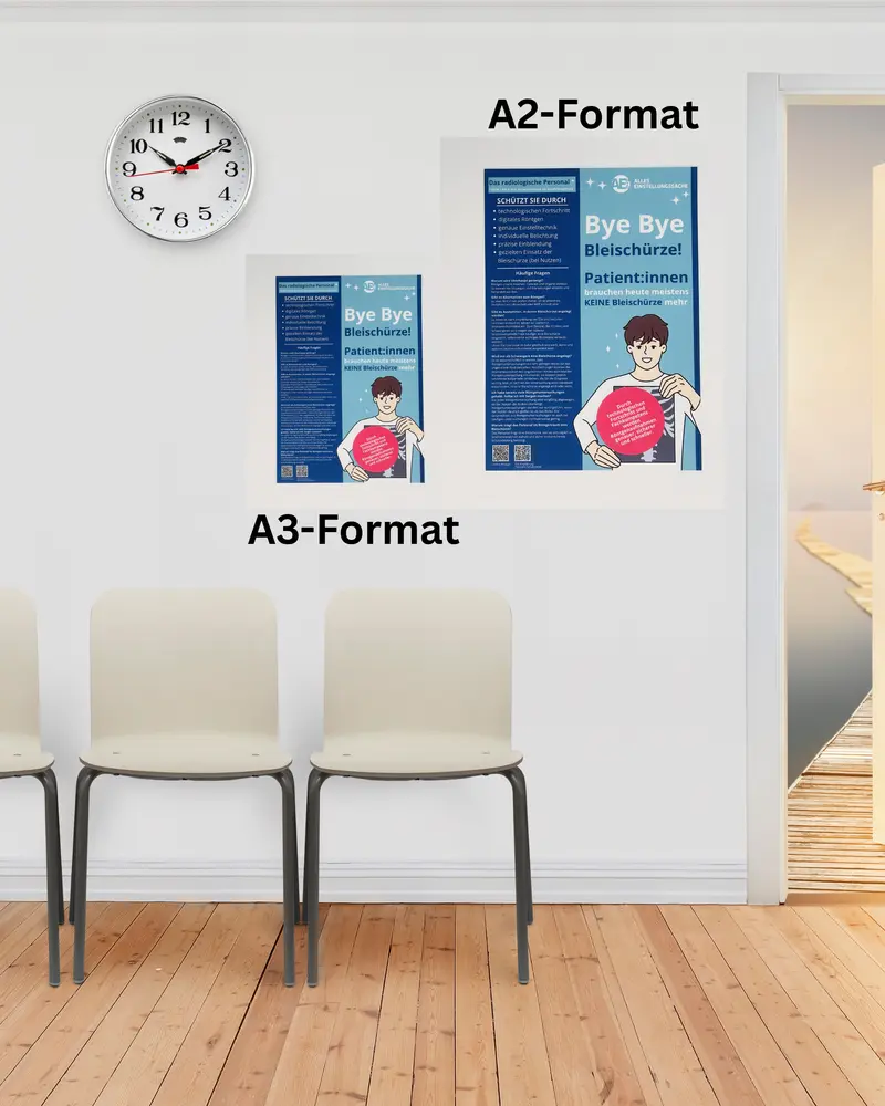 Aufklärung Poster - Röntgen - Patienteninformation - Informationspflicht erfüllt