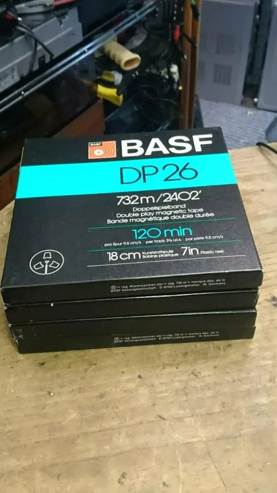 BASF DP26 - 4 Stück Tonbänder/Spulen, mit Hülle, guter Zustand!