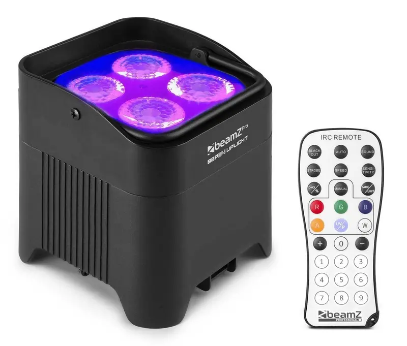 BeamZ BBP54 Akku LED IP65 Outdoor Uplight mit 4 x 12W RGBWA+UV