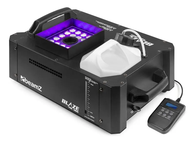 BeamZ "BLAZE1800" Funk & DMX Nebelmaschine mit 24x 4 Watt RGBA LEDs