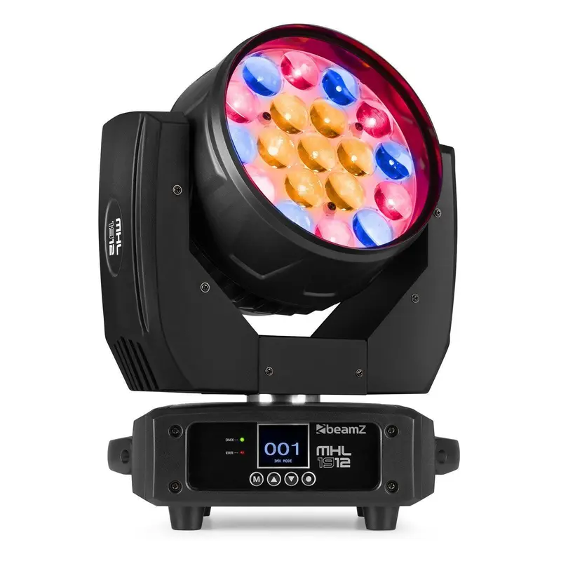 BeamZ MHL1912 19x 12W RGBW LED Zoom Moving Head