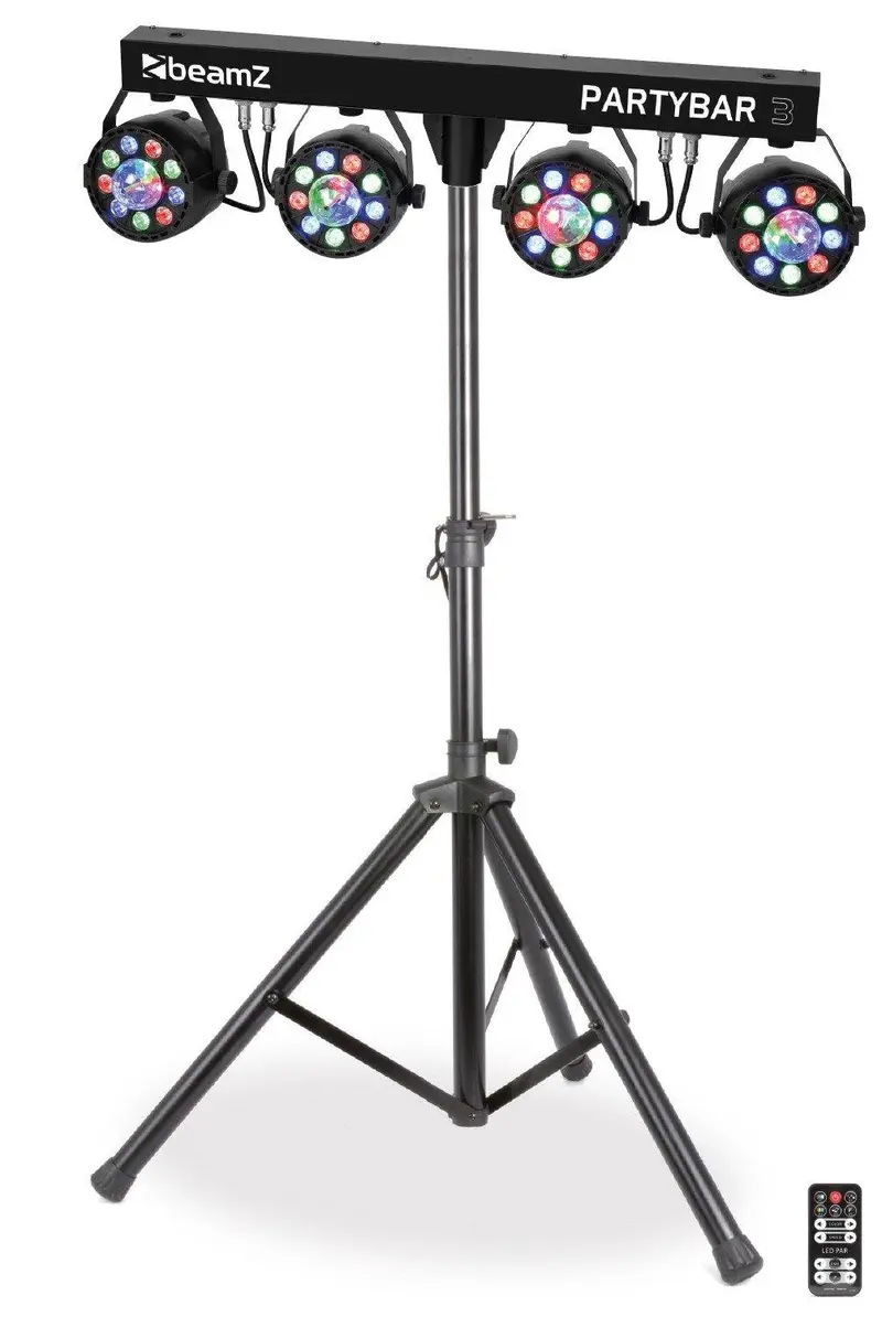 BeamZ "PARTYBAR 3" LED Lichtanlage inkl. Stativ und IR-Fernbedienung