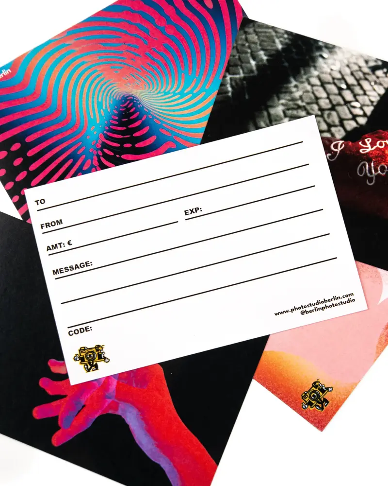 Berlin Photo Studio Gift Card – The Perfect Gift for Photographers