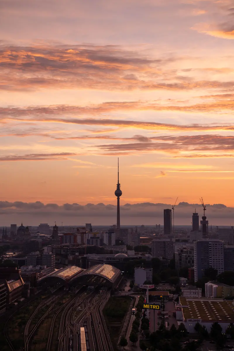 Berlin TV Tower — Last Light Over Berlin