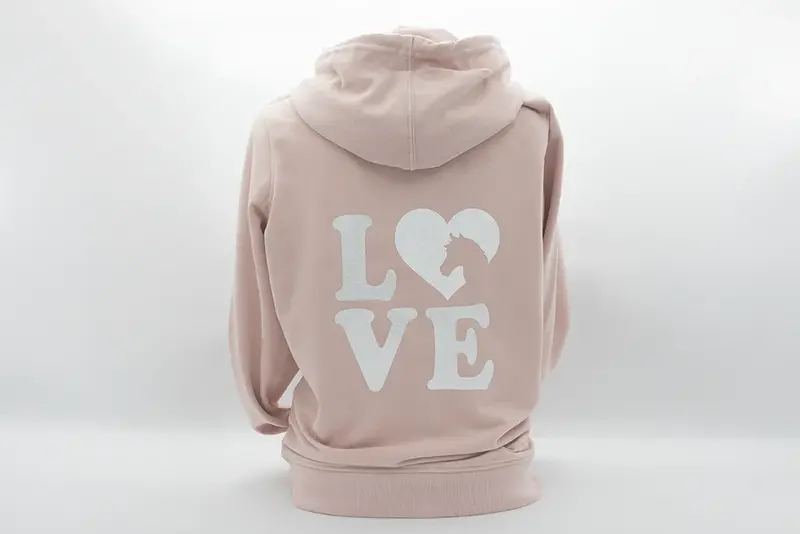 Bio-Baumwolljacke mit Love Horses Motiv