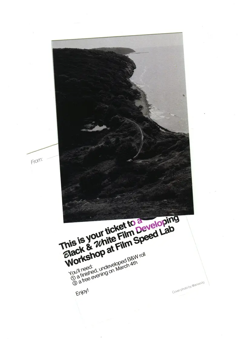 Black and White Film Developing Workshop (4.03 and 11.03)