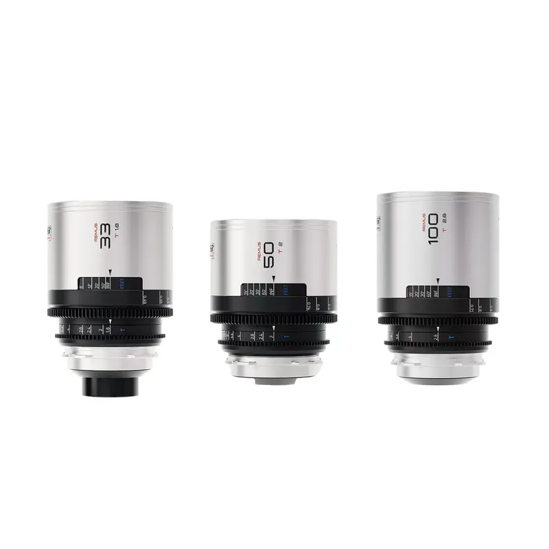 Blazar Remus 1.5x Anamorphic 33/50/100mm 3 Lens Set Bundle (PL/EF Mount)