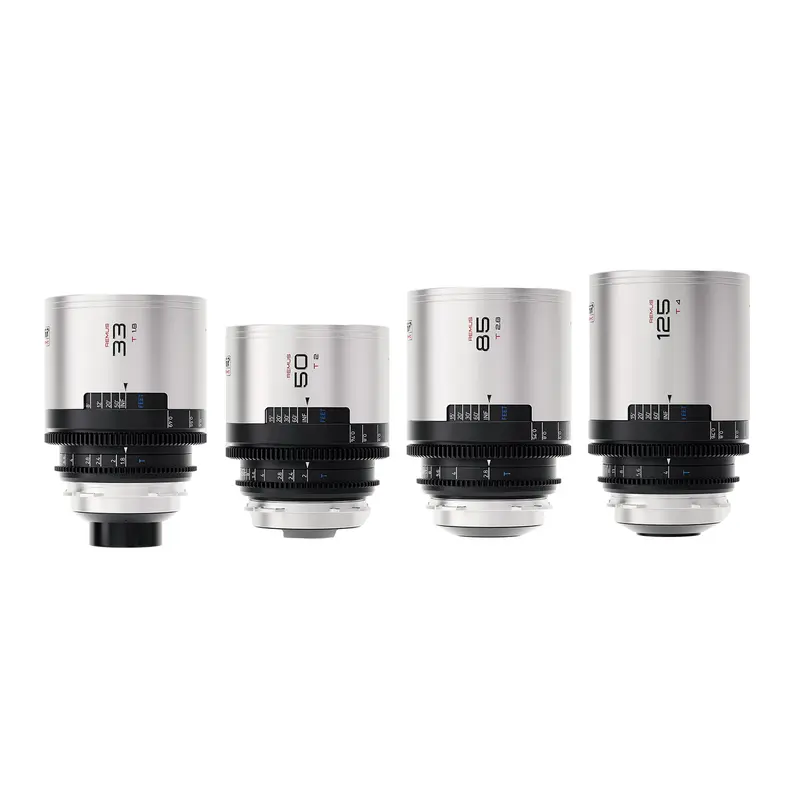 Blazar Remus 1.5x Anamorphic 33/50/85/125mm 4 Lens Bundle (PL/EF Mount)