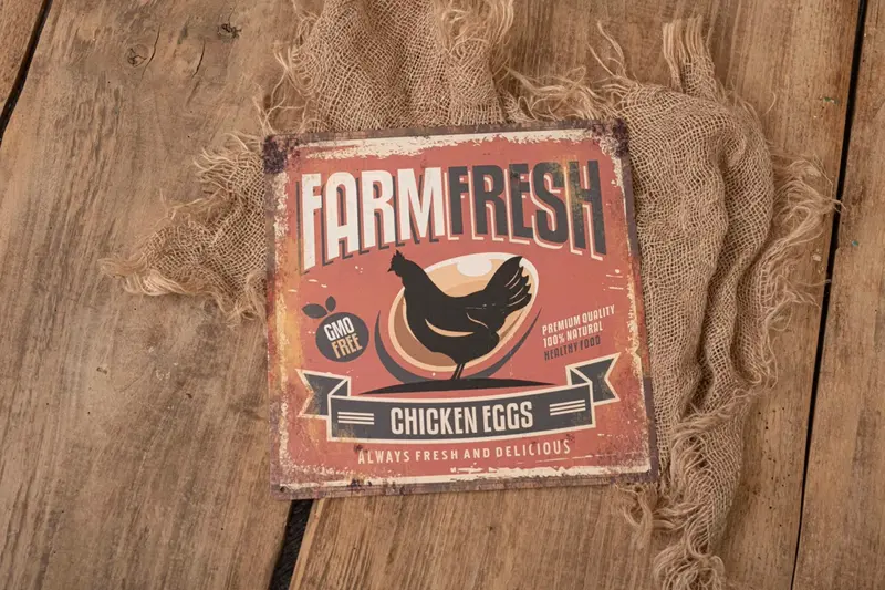 Blechschild FARMFRESH