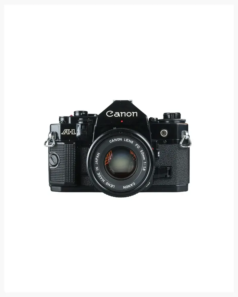 Canon A-1 with FD 50mm f/1.8 – 35mm SLR Film Camera