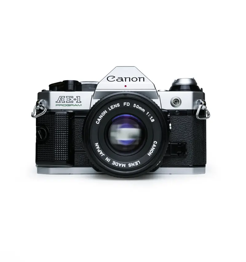 Canon AE-1 Program 35mm SLR Film Camera with 50mm F1.8 Lens