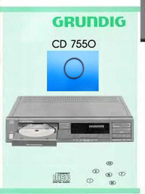 CD7550 Schubladenriemen GRUNDIG