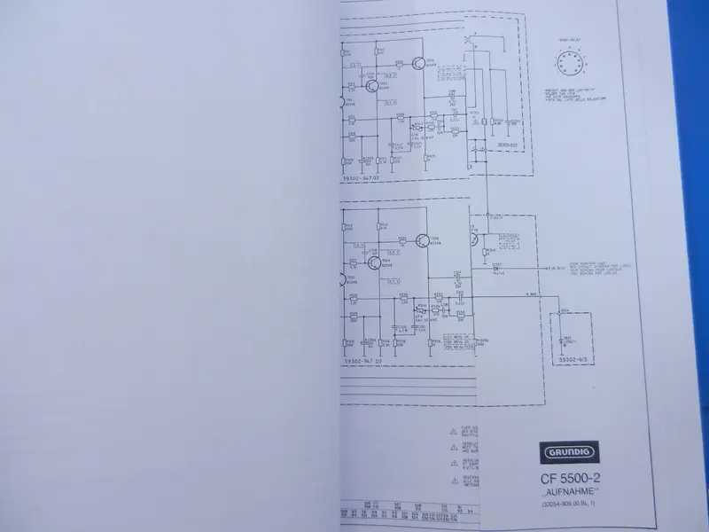 CF5500 -2 Schaltbild mit Manual Hifi Cassettendeck von GRUNDIG