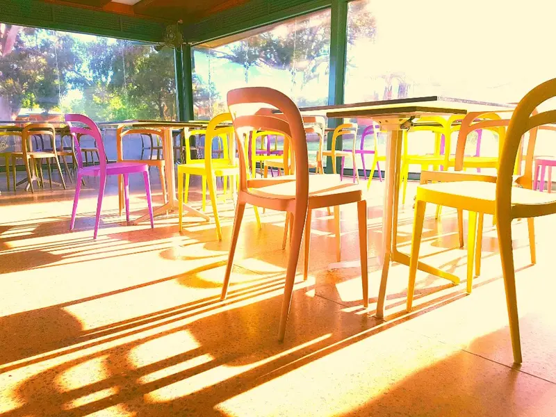 'chairs and cheers' Fine Art Print