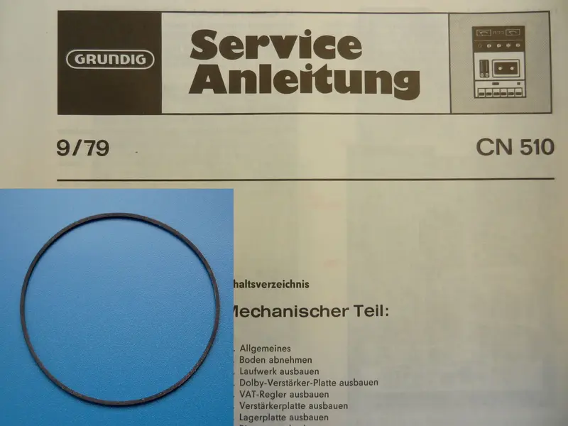 CN510 CN 500 Capstan Riemen für Hifi Cassettendeck von GRUNDIG