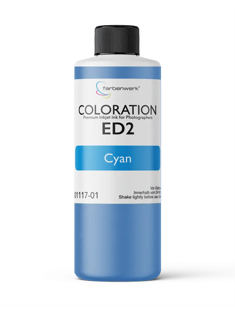 Coloration ED2 Flasche Cyan