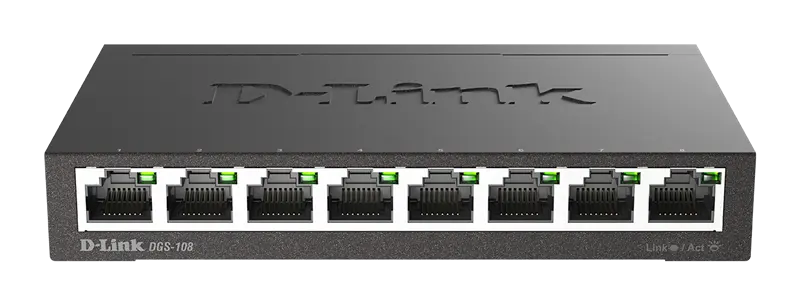 D-Link 8-Port Layer2 Gigabit Switch Schwarz