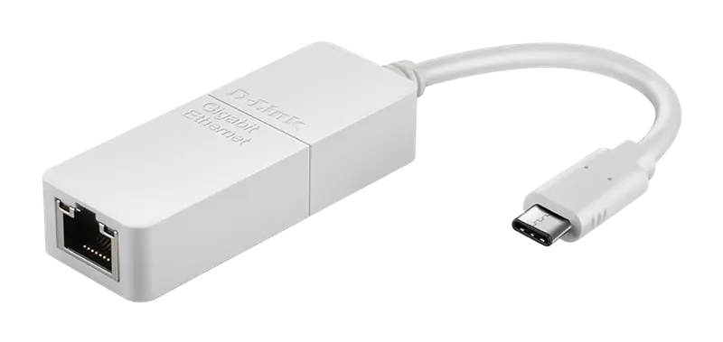D-Link USB-C Gigabit Ethernet Adapter Weiss