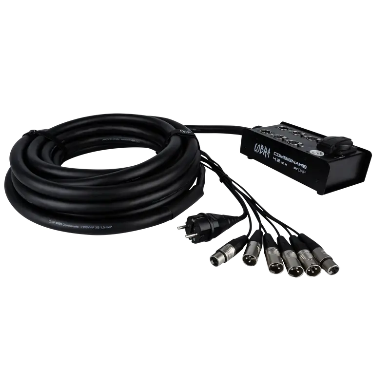 DAP CobraX 4.2 CombiSnake 5 M | 4 in/2 out + 16 A Strom-Multikabel