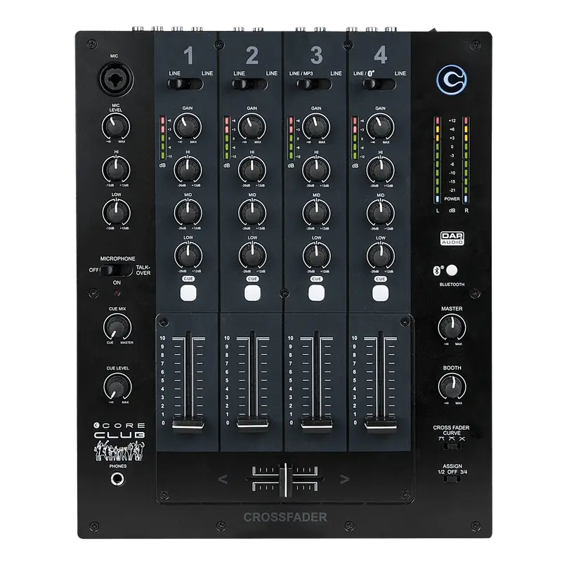DAP CORE Club 4-Kanal DJ-Mischpult