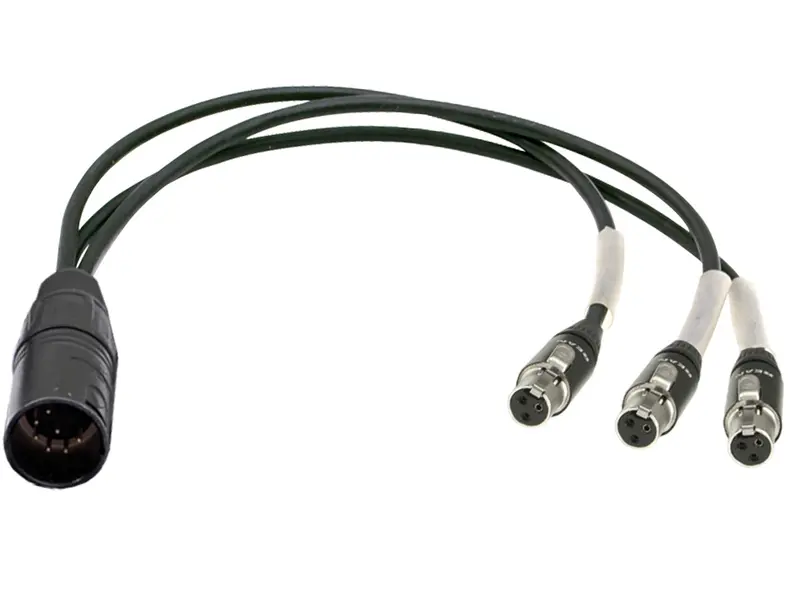 Doppel-MS Adapterkabel XLR-7M / 3x TA3F - Perivox® DMS-Kabel (SKA-DMS-M-TA3)