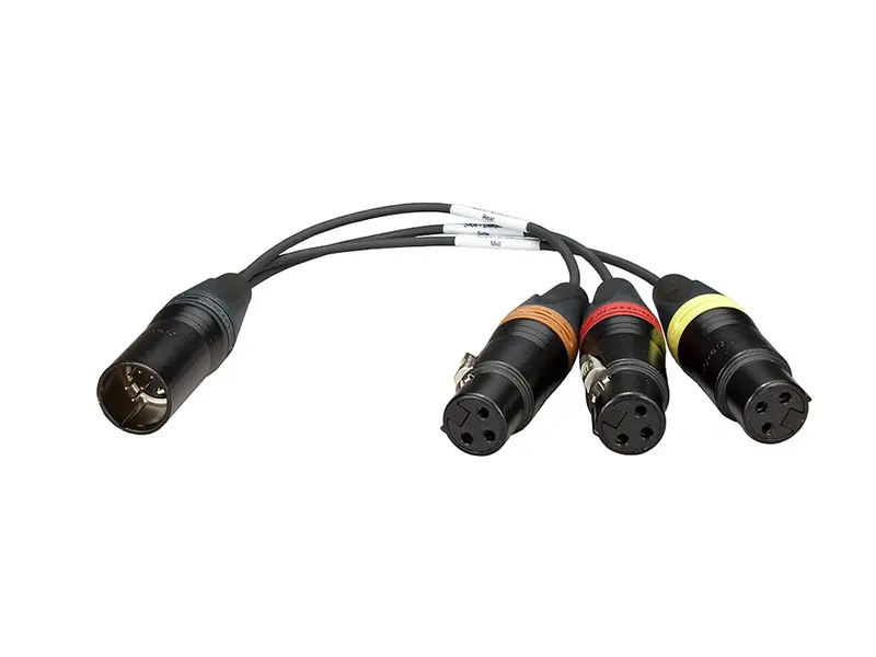 Doppel-MS Adapterkabel XLR-7M / 3x XLR-3F - Perivox® DMS-Kabel (SKA-DMS/F)