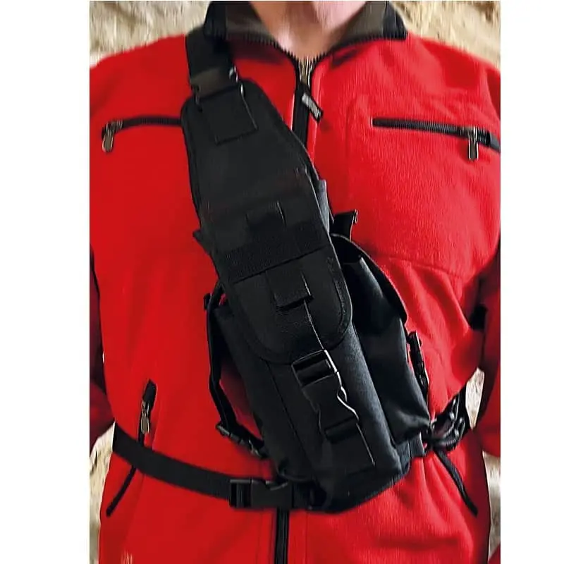 Dualoptik Brusttasche