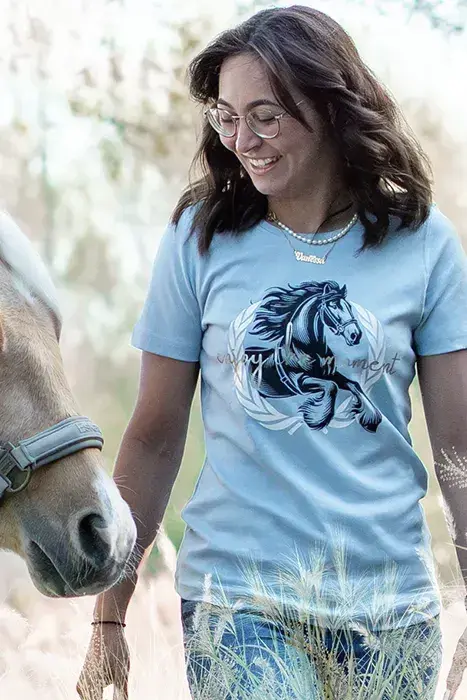 "enjoy the moment" T-Shirt für Freizeit und Reitsport