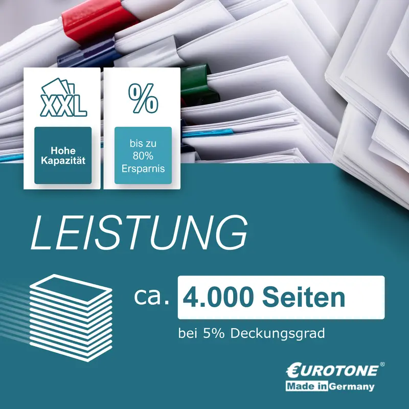 Eurotone Nachfülltoner mit Chip für Kyocera TK-540M – Magenta