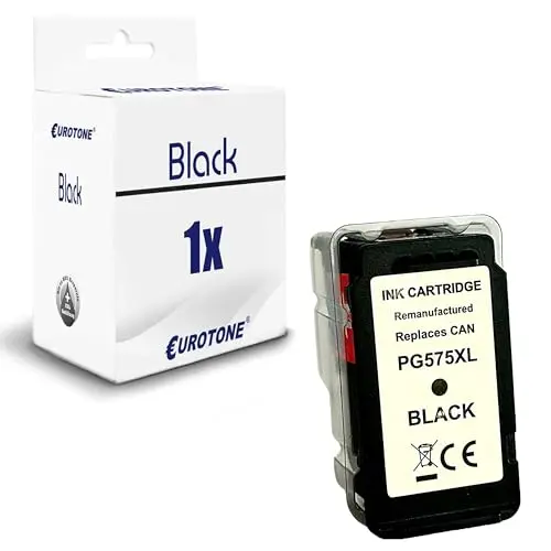 Eurotone Toner kompatibel für Canon 575XL – Schwarz – für Canon Pixma TR 4750, Canon Pixma TR 4750 i