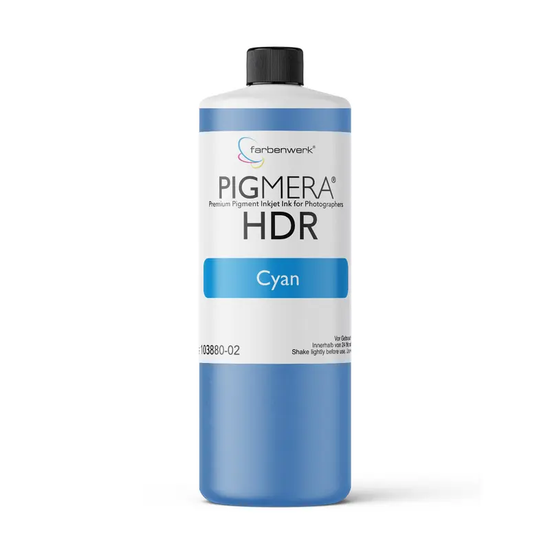 farbenwerk Pigmera HDR Flasche Cyan