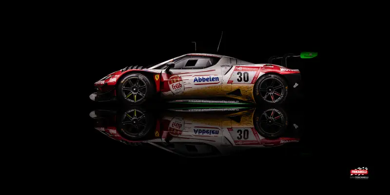 Frikadelli Ferrari 296 GT3 Nürburgring 24h 2023 sideview