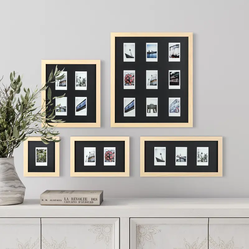 Fuji Instax Mini Bilderrahmen (natur/schwarz)