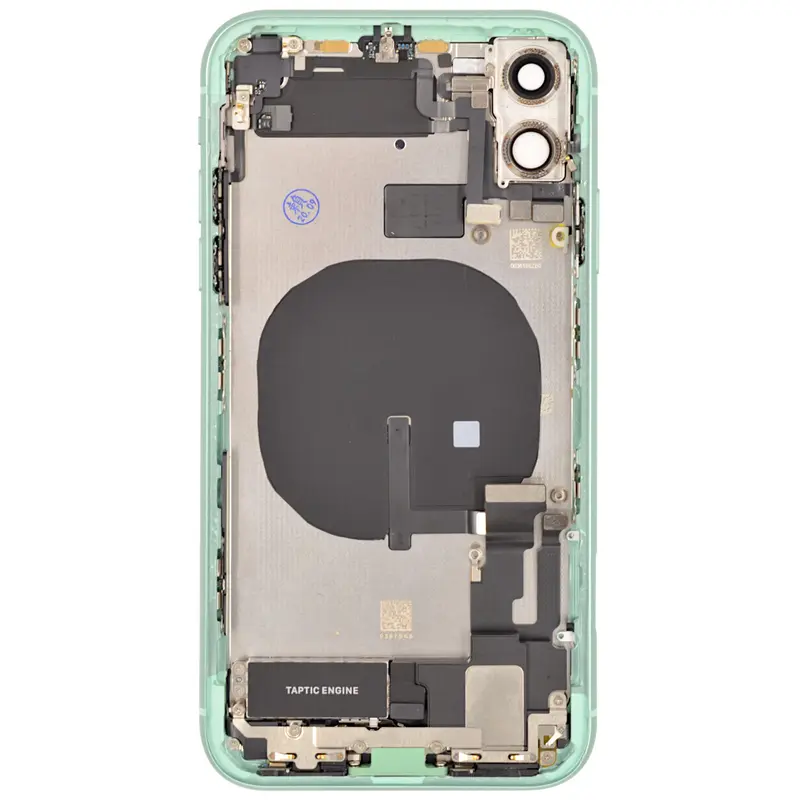 Gehäuse kompatibel für iPhone 11 grün bestückt "PULLED" EU