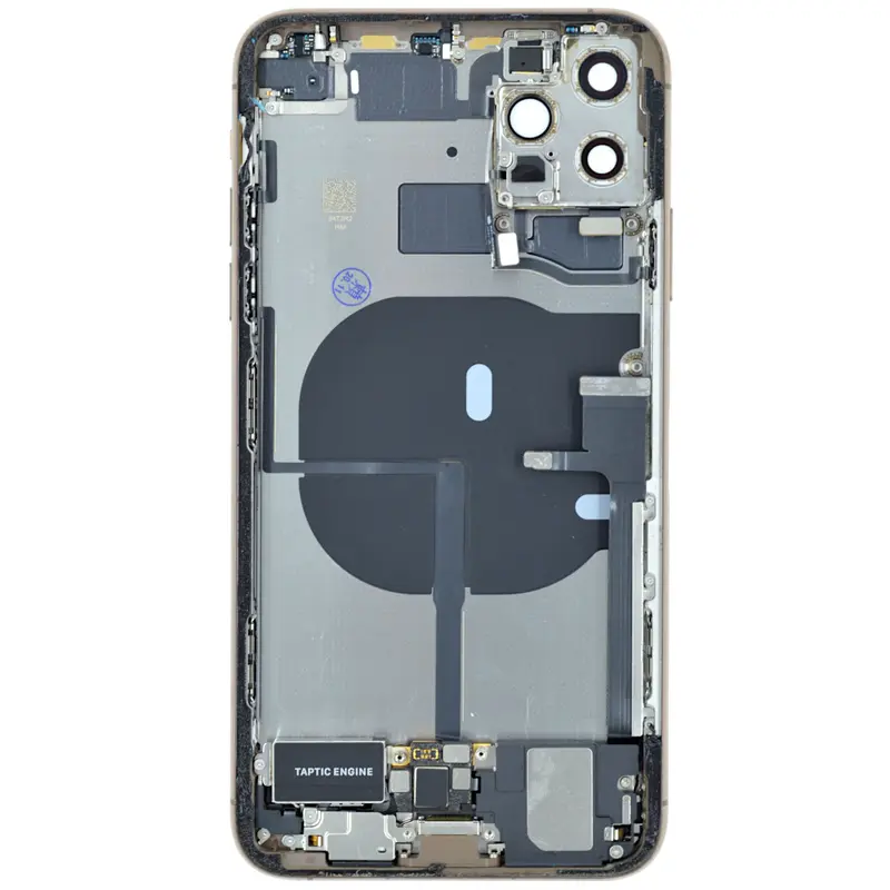 Gehäuse kompatibel für iPhone 11 PRO MAX gold bestückt "PULLED" EU