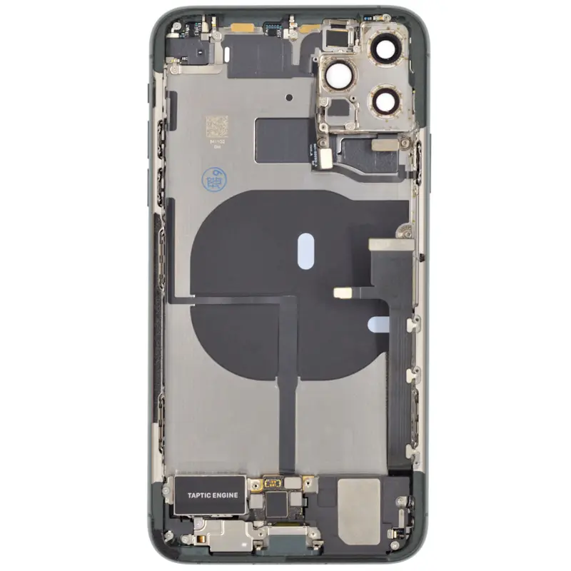 Gehäuse kompatibel für iPhone 11 PRO MAX midnight green bestückt "PULLED" EU
