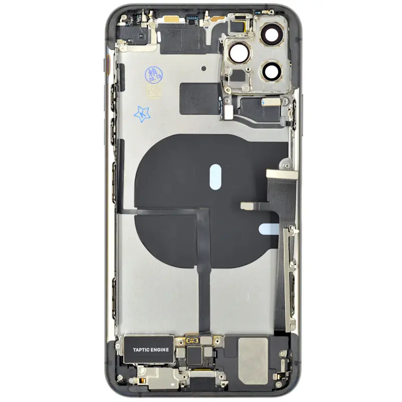 Gehäuse kompatibel für iPhone 11 PRO MAX space grey bestückt "PULLED" EU