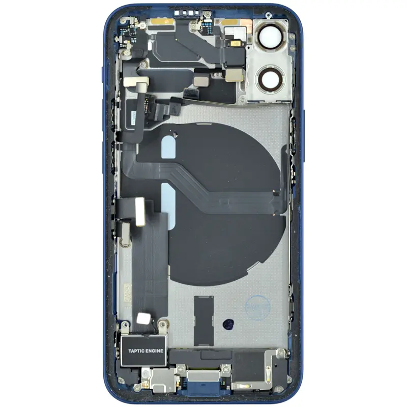 Gehäuse kompatibel für iPhone 12 mini blau bestückt "PULLED" US