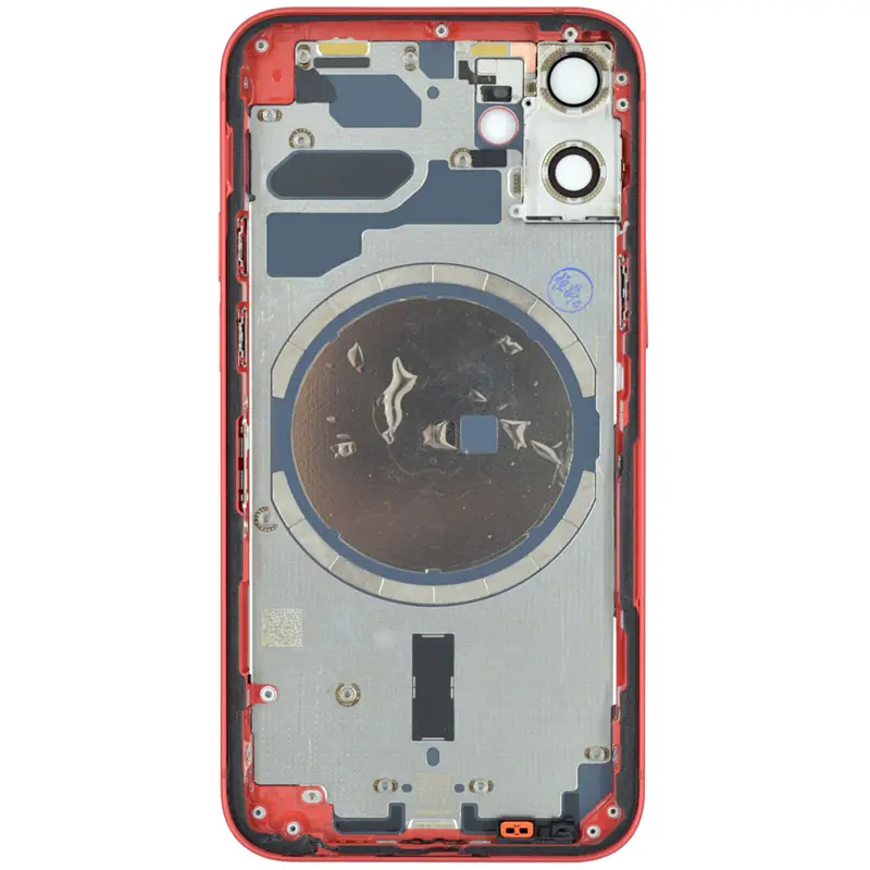 Gehäuse kompatibel für iPhone 12 mini rot "PULLED" EMPTY US