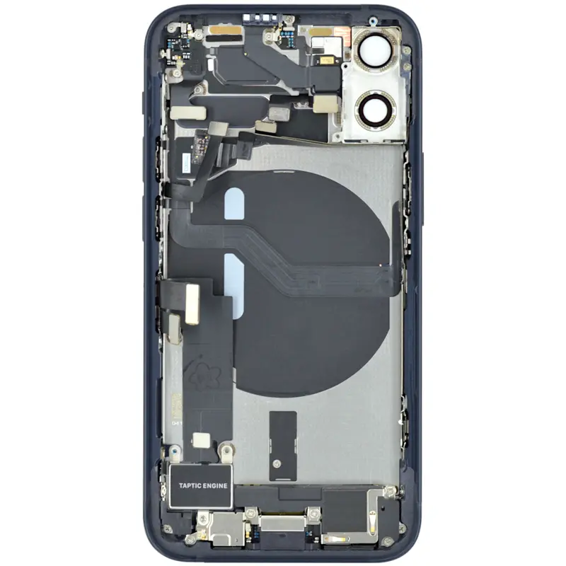 Gehäuse kompatibel für iPhone 12 mini schwarz bestückt "PULLED" EU