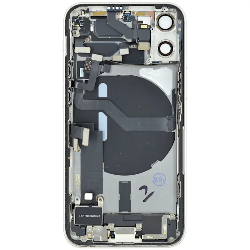 Gehäuse kompatibel für iPhone 12 mini weiß bestückt "PULLED" EU