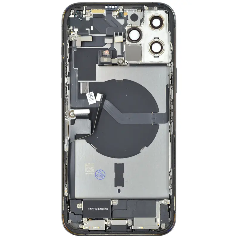 Gehäuse kompatibel für iPhone 12 Pro Max graphit bestückt "PULLED" US