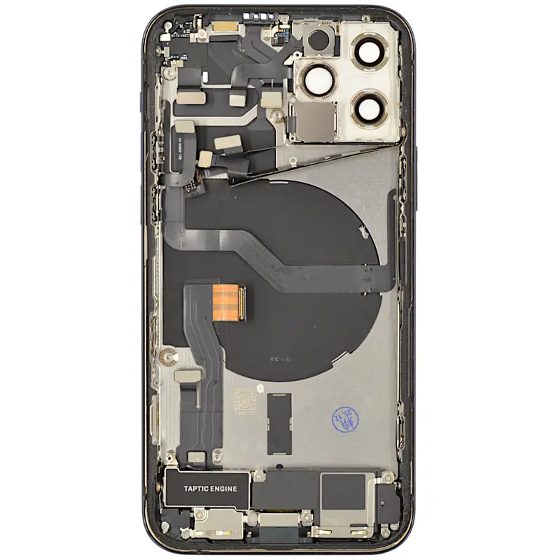 Gehäuse kompatibel für iPhone 12 Pro pazifikblau bestückt "PULLED" US