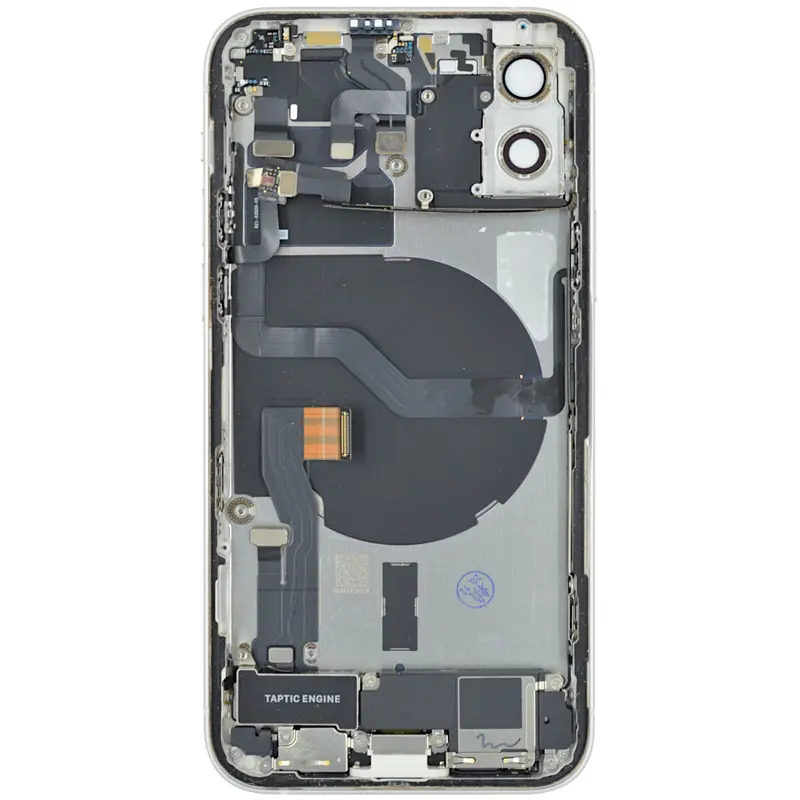 Gehäuse kompatibel für iPhone 12 weiß bestückt "PULLED" EU