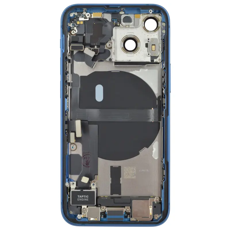 Gehäuse kompatibel für iPhone 13 mini Blau bestückt "PULLED" US